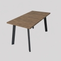 Mesa de jantar extensível KERNO 150/190x80 cm carvalho Lefkas/preto