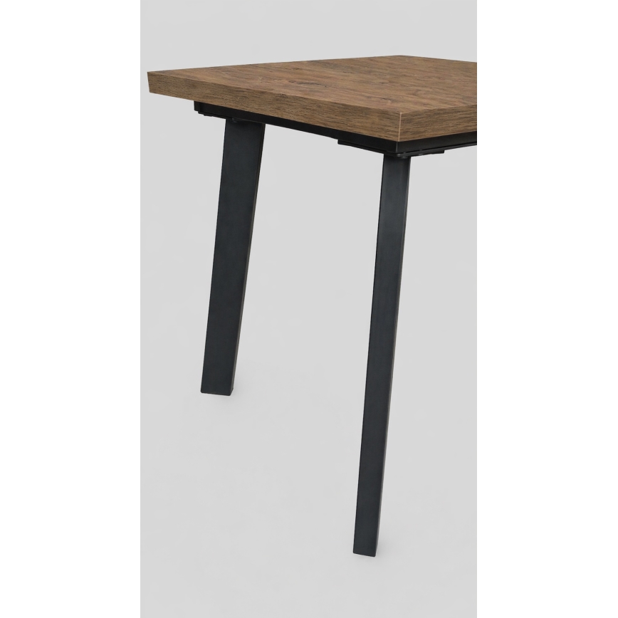 Mesa de jantar extensível KERNO 150/190x80 cm carvalho Lefkas/preto