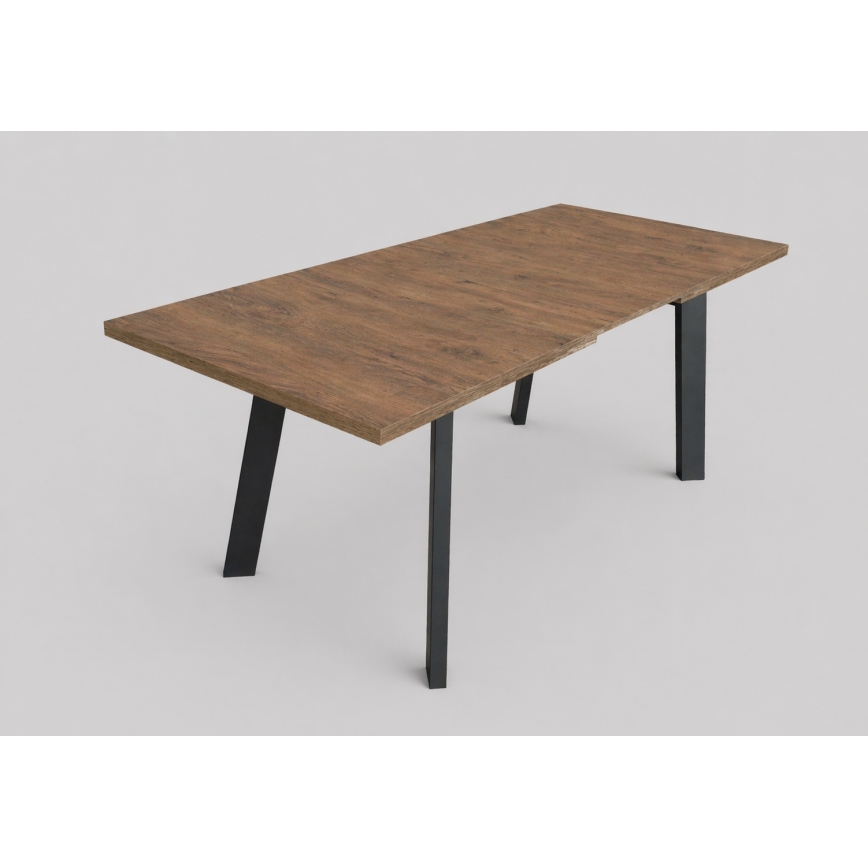 Mesa de jantar extensível KERNO 150/190x80 cm carvalho Lefkas/preto