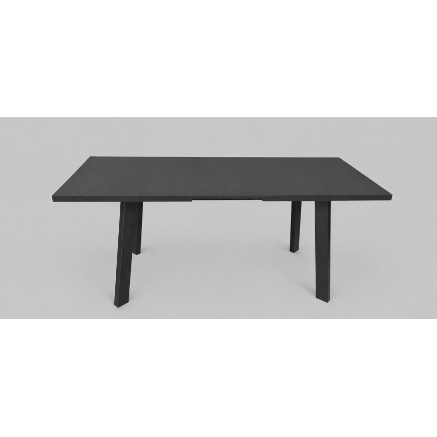 Mesa de jantar extensível KERNO 150/190x80 cm preta