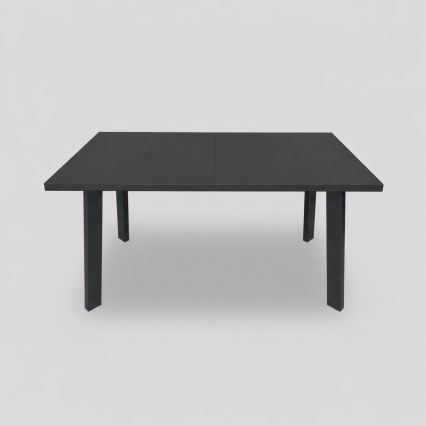 Mesa de jantar extensível KERNO 150/190x80 cm preta