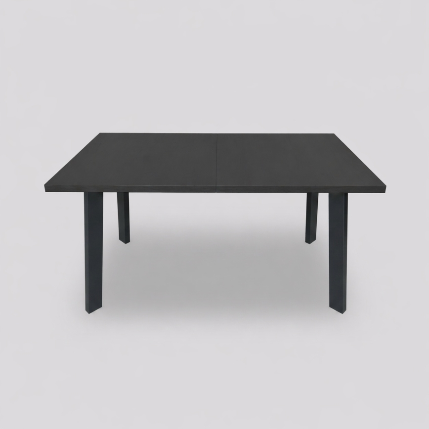 Mesa de jantar extensível KERNO 150/190x80 cm preta