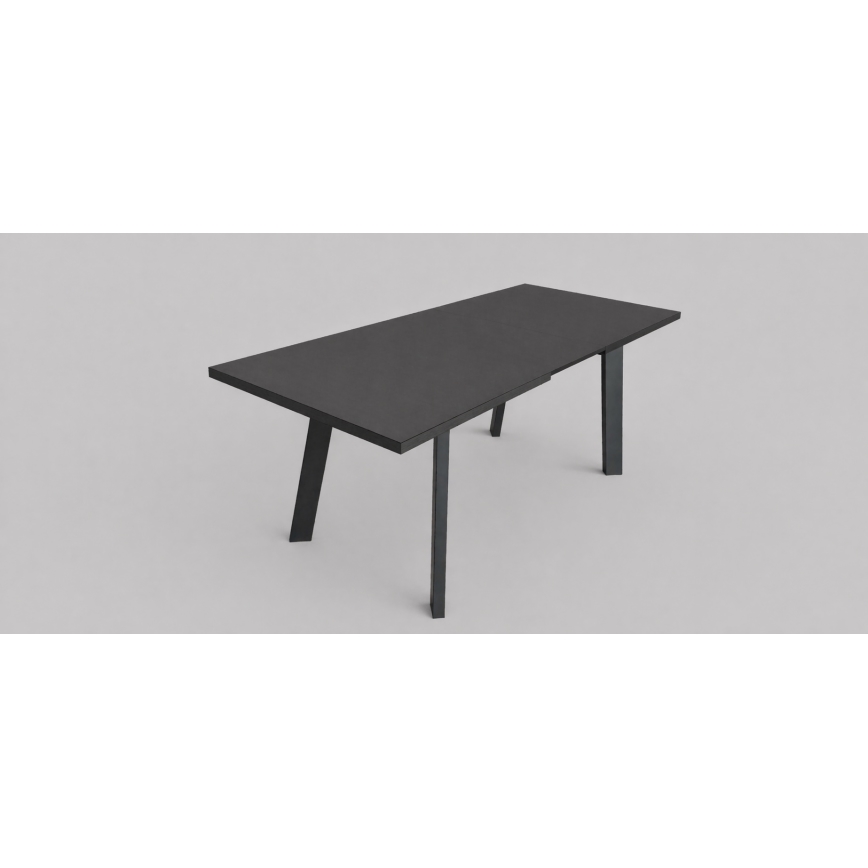 Mesa de jantar extensível KERNO 150/190x80 cm preta