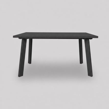Mesa de jantar extensível KERNO 150/190x80 cm preta