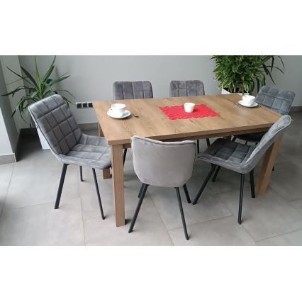 Mesa de jantar extensível LIAM carvalho