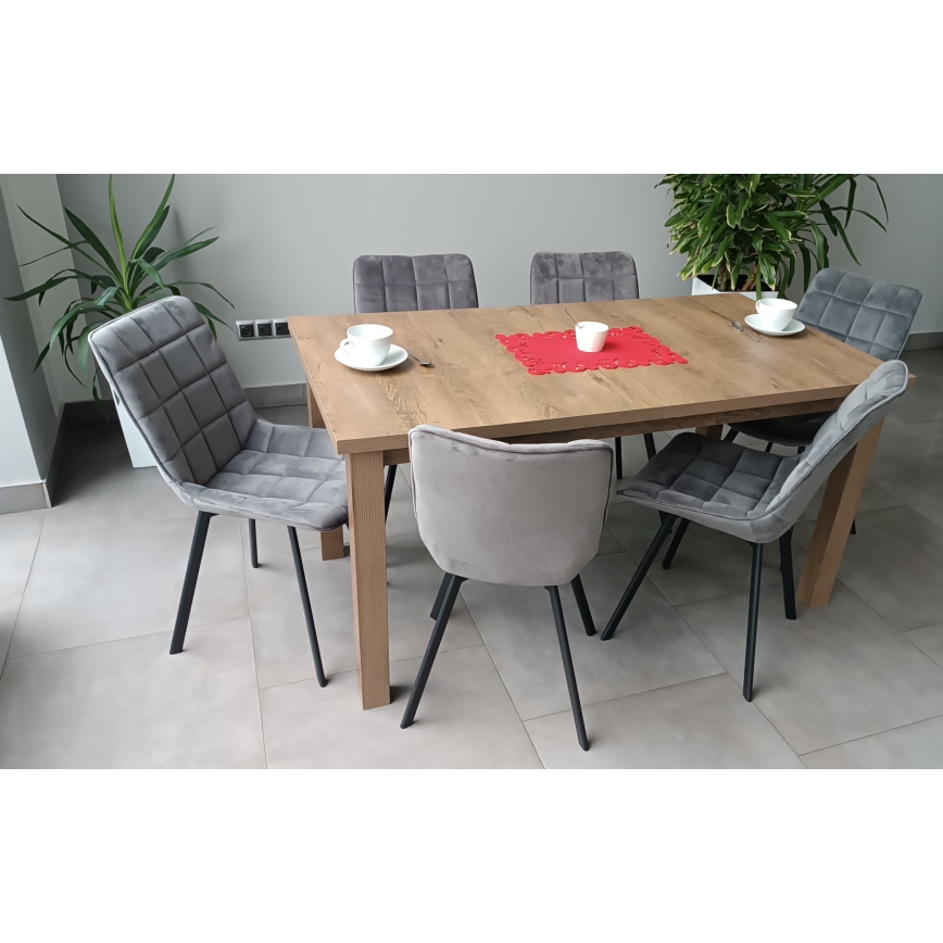 Mesa de jantar extensível LIAM carvalho