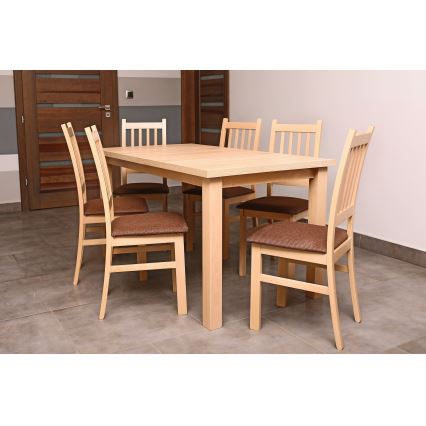 Mesa de jantar extensível LIAM carvalho sonoma