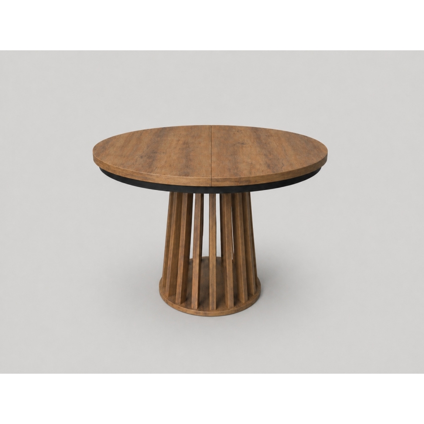 Mesa de jantar extensível NEXUS 100/140 x 77 cm carvalho Lefkas/preto