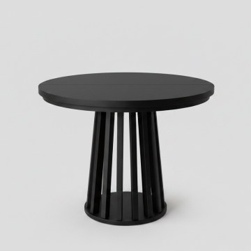 Mesa de jantar extensível NEXUS 100/140 x 77 cm, preta