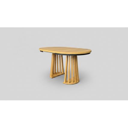 Mesa de jantar extensível NEXUS 100/140x77 cm carvalho craft/preta