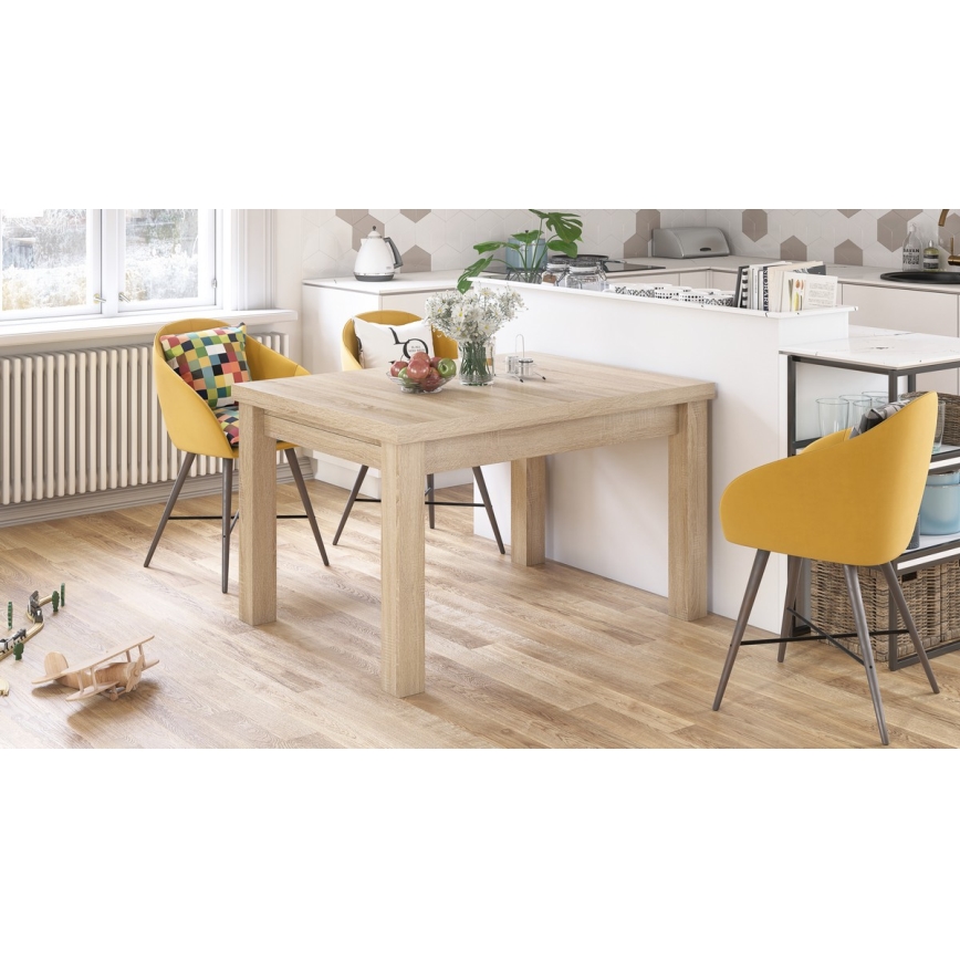 Mesa de jantar extensível para 12 pessoas RALF carvalho sonoma