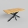 Mesa de jantar extensível SAMLE 150/190x80 cm carvalho craft/preto