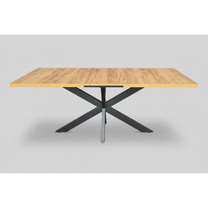 Mesa de jantar extensível SAMLE 150/190x80 cm carvalho craft/preto