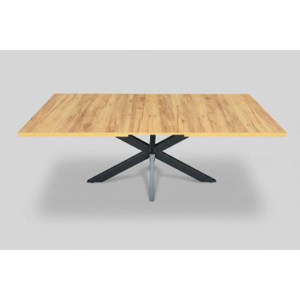 Mesa de jantar extensível SAMLE 150/190x80 cm carvalho craft/preto