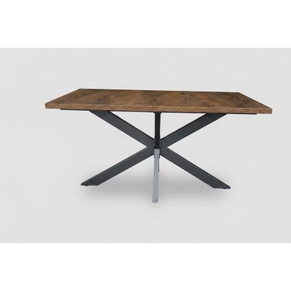 Mesa de jantar extensível SAMLE 150/190x80 cm carvalho Lefkas/preto