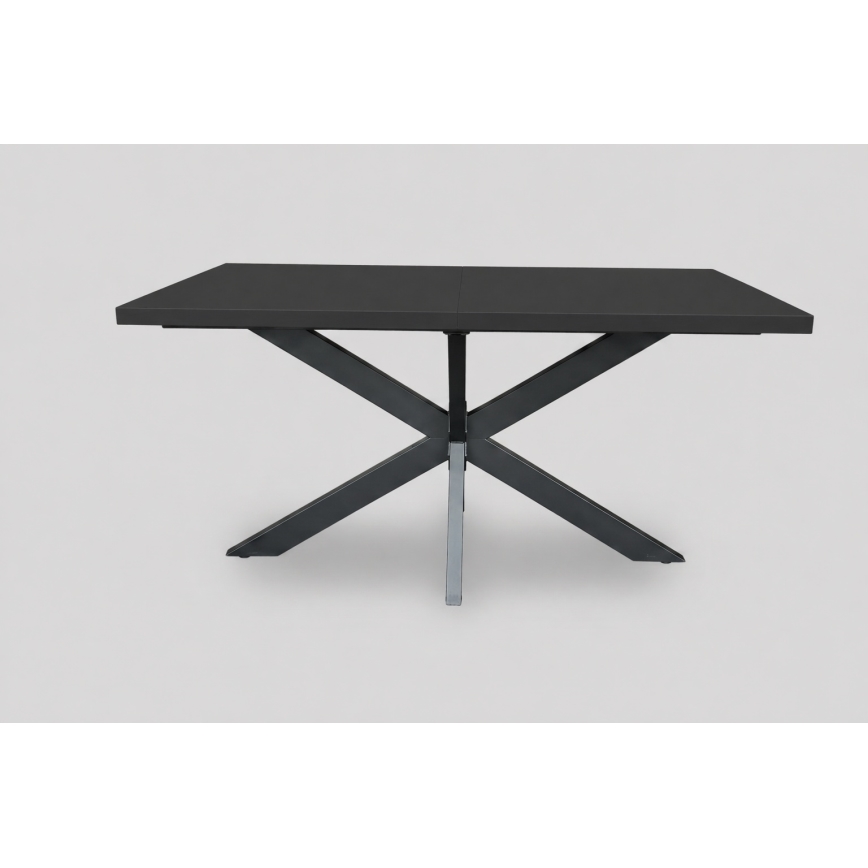 Mesa de jantar extensível SAMLE 150/190x80 cm preta