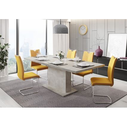 Mesa de jantar extensível STRAP betão cinzento