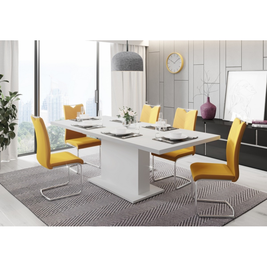 Mesa de jantar extensível STRAP branca