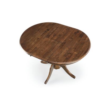 Mesa de jantar extensível WILLIAM em nogueira