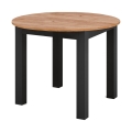 Mesa de jantar extensível WILY carvalho artisan/preto