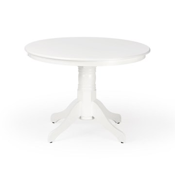 Mesa de jantar KOTI, diâmetro 106 cm, branca