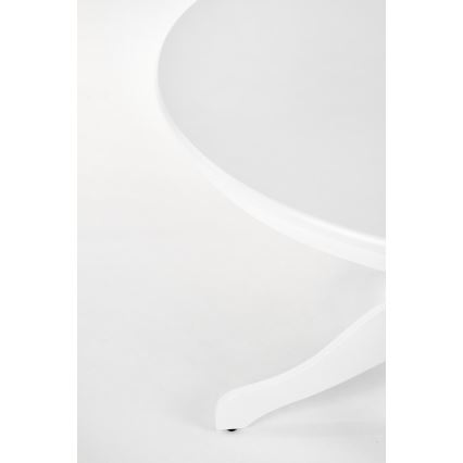 Mesa de jantar KOTI, diâmetro 106 cm, branca