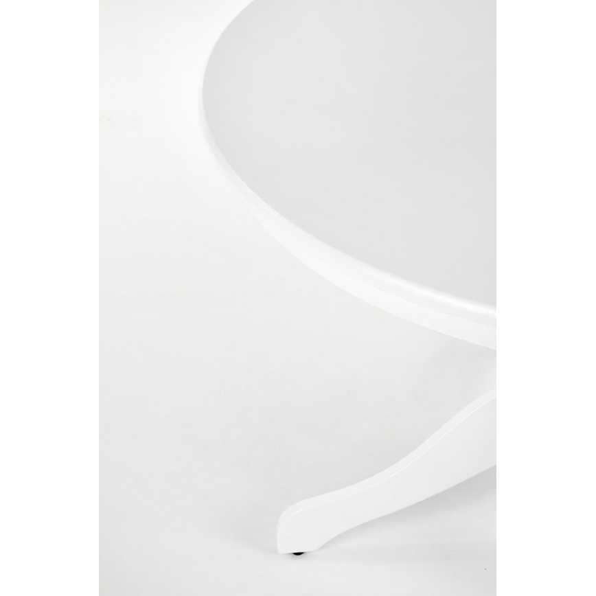 Mesa de jantar KOTI, diâmetro 106 cm, branca