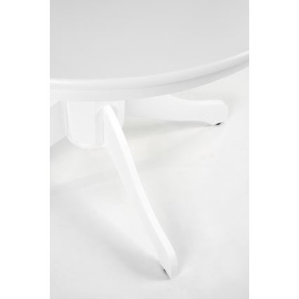 Mesa de jantar KOTI, diâmetro 106 cm, branca