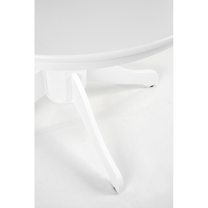 Mesa de jantar KOTI, diâmetro 106 cm, branca