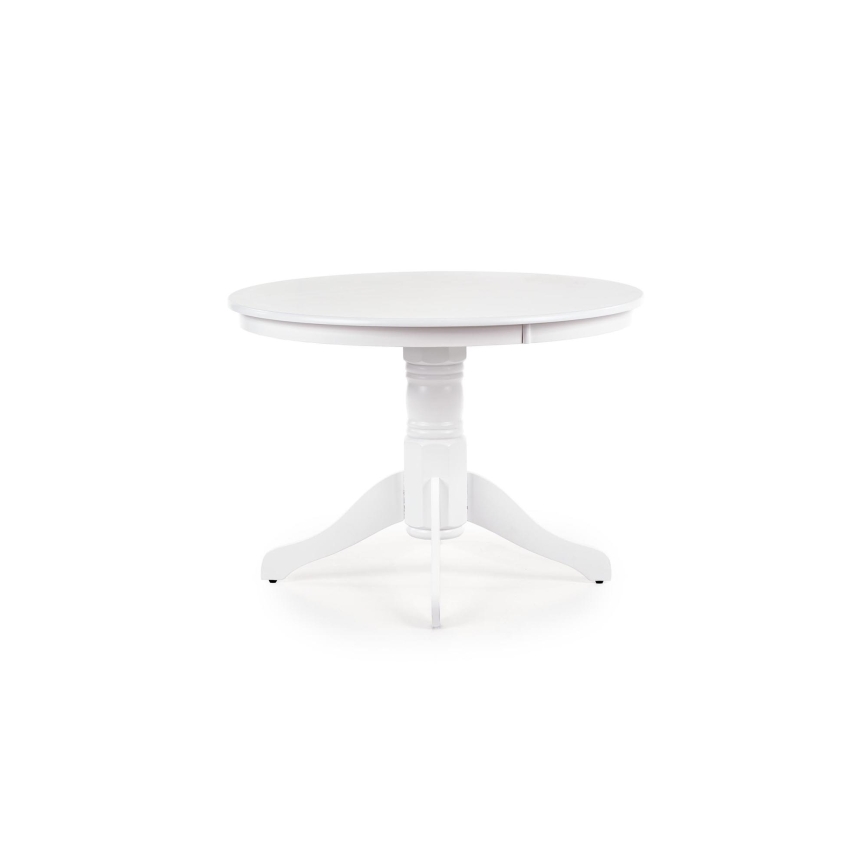 Mesa de jantar KOTI, diâmetro 106 cm, branca