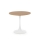 Mesa de jantar LUGI Ø 80 cm castanho/branco