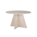 Mesa de jantar MATIN Ø 120 cm bege