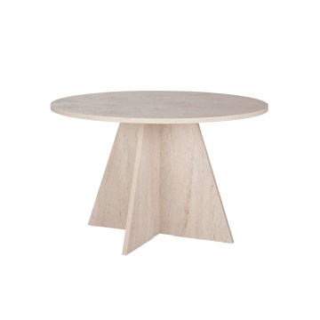 Mesa de jantar MATIN Ø 120 cm bege