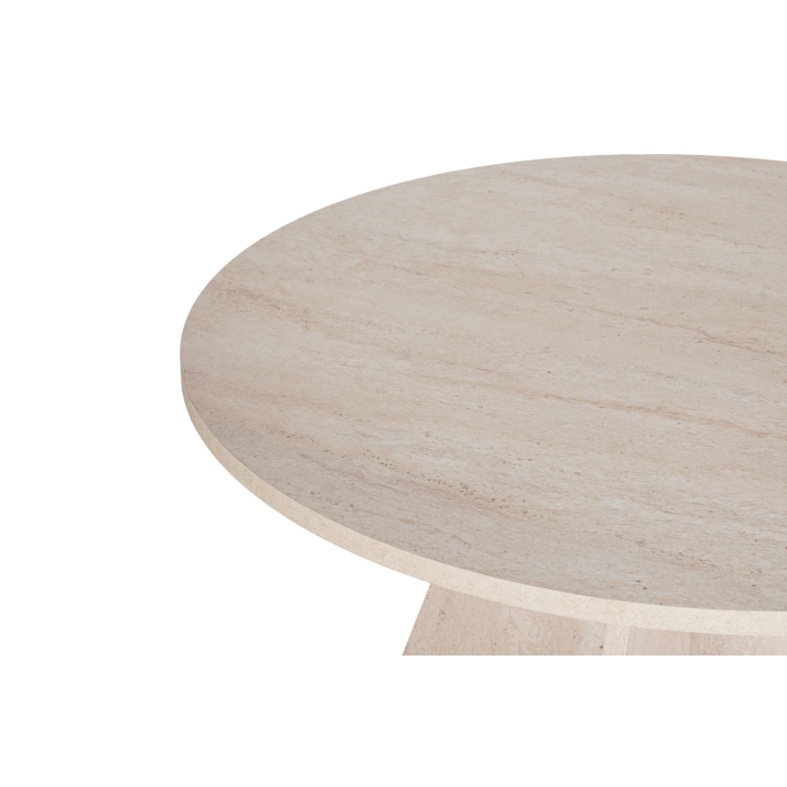 Mesa de jantar MATIN Ø 120 cm bege