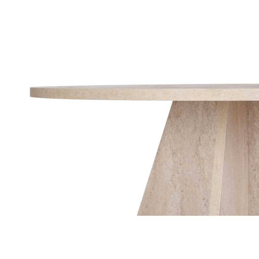 Mesa de jantar MATIN Ø 120 cm bege