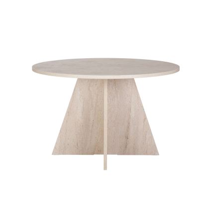 Mesa de jantar MATIN Ø 120 cm bege