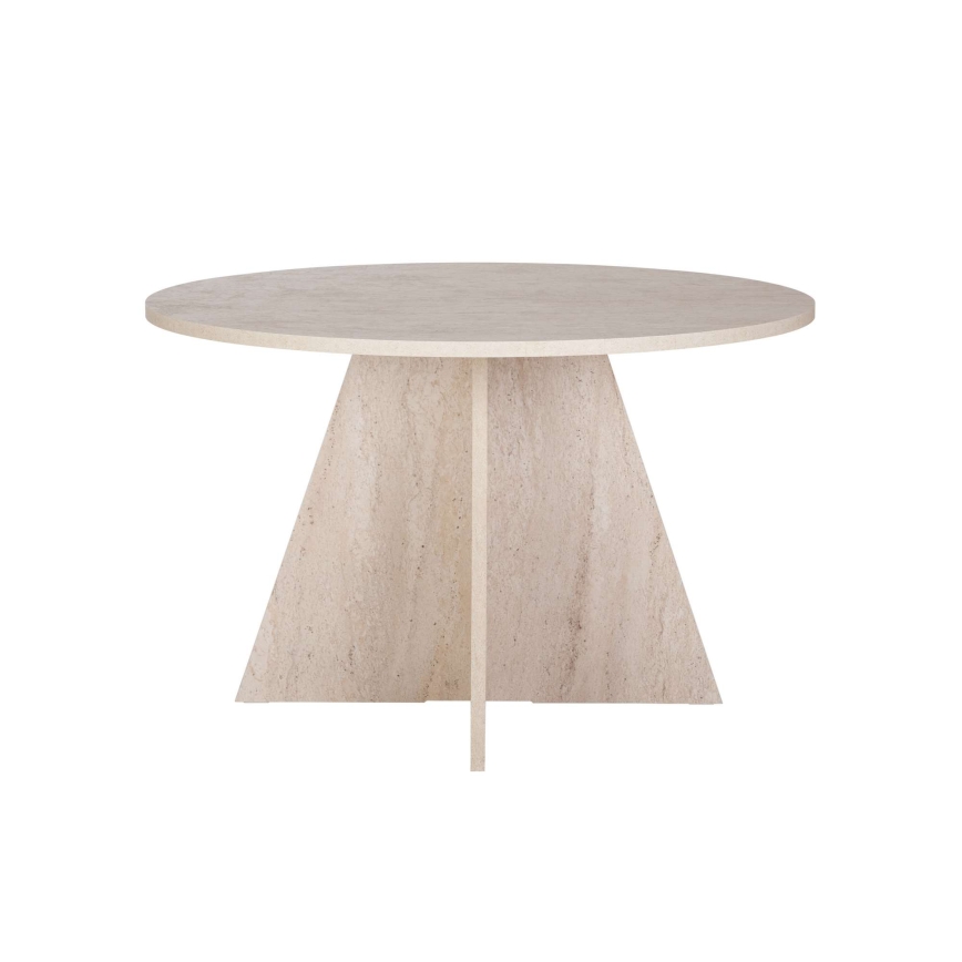 Mesa de jantar MATIN Ø 120 cm bege