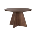 Mesa de jantar MATIN Ø 120 cm nogueira