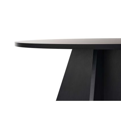 Mesa de jantar MATIN Ø 120 cm preta