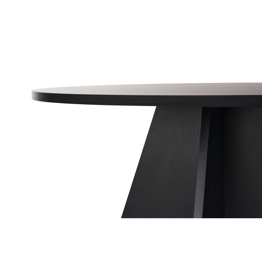 Mesa de jantar MATIN Ø 120 cm preta