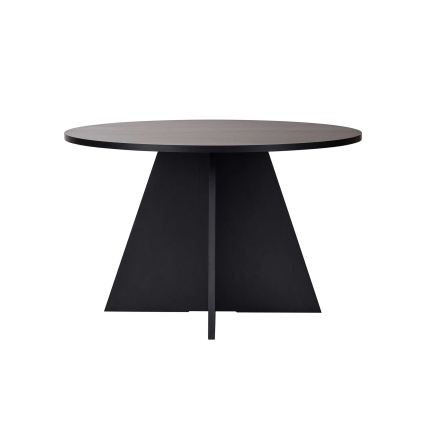 Mesa de jantar MATIN Ø 120 cm preta