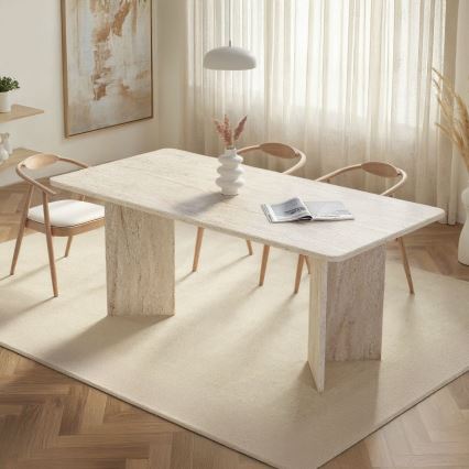 Mesa de jantar NEL 180x90 cm bege