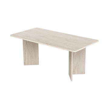 Mesa de jantar NEL 180x90 cm em travertino