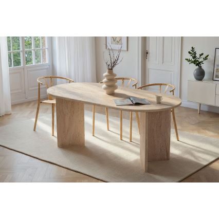 Mesa de jantar NEL 180x90 cm travertino