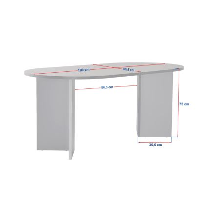Mesa de jantar NEL 180x90 cm travertino