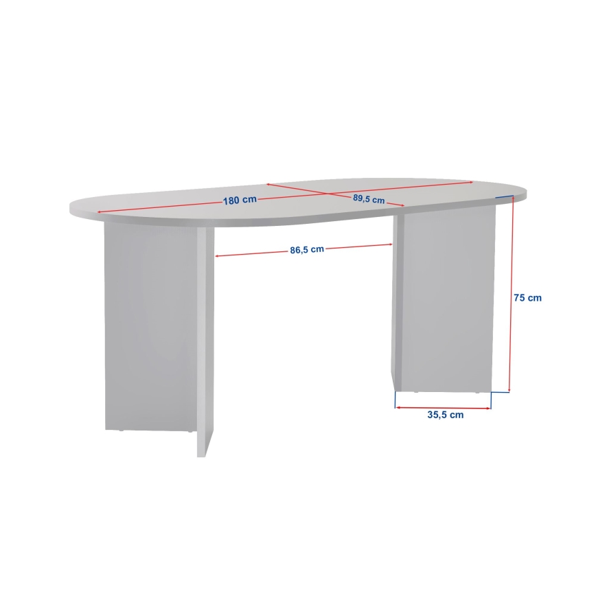Mesa de jantar NEL 180x90 cm travertino