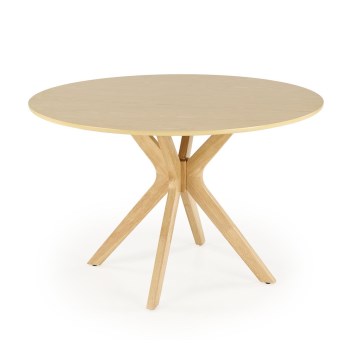 Mesa de jantar NICOLAS Ø 120 cm castanha