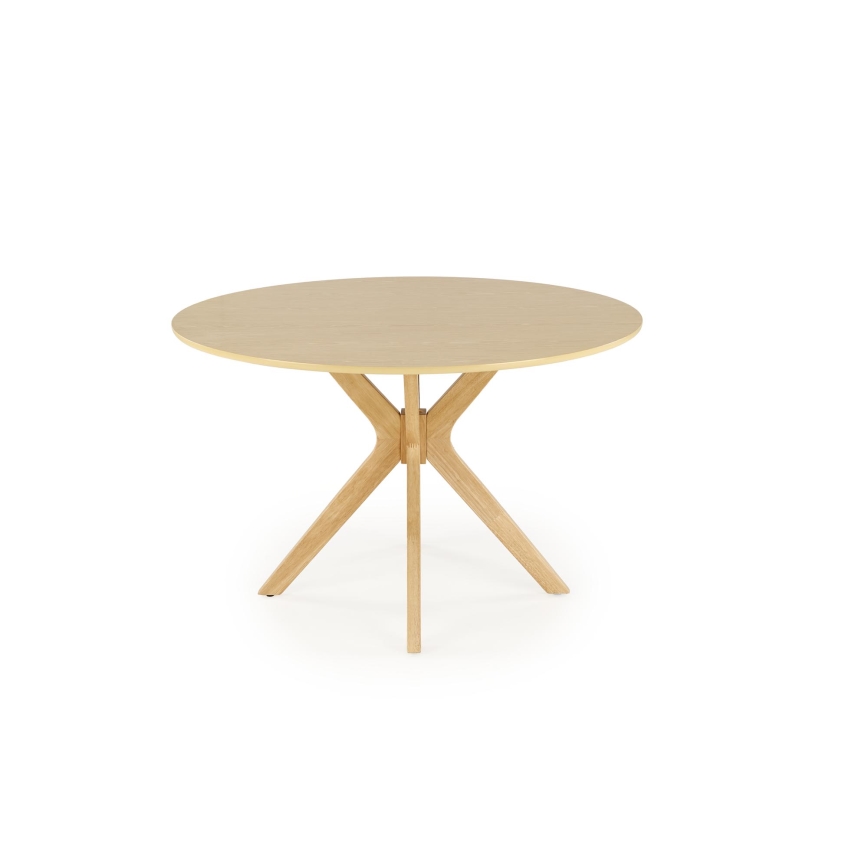 Mesa de jantar NICOLAS Ø 120 cm castanha