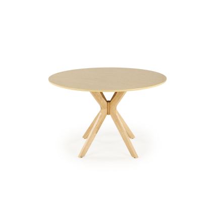 Mesa de jantar NICOLAS Ø 120 cm castanha