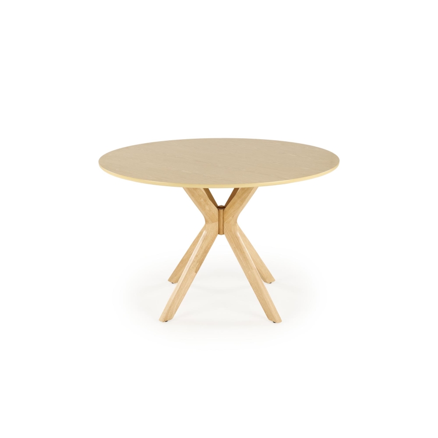 Mesa de jantar NICOLAS Ø 120 cm castanha